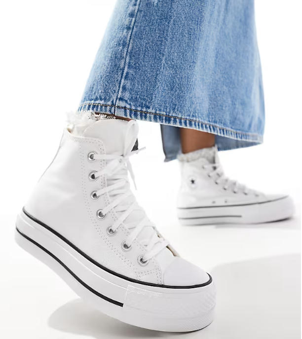 Converse - Chuck Taylor All Star Plataforma piel Blanca