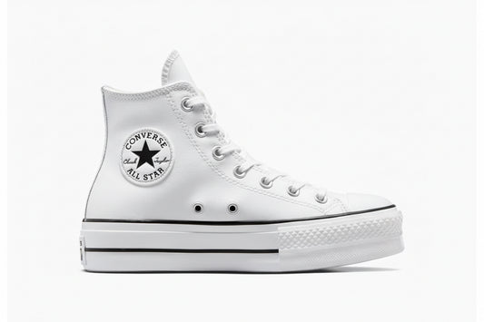 Converse - Chuck Taylor All Star Plataforma piel Blanca
