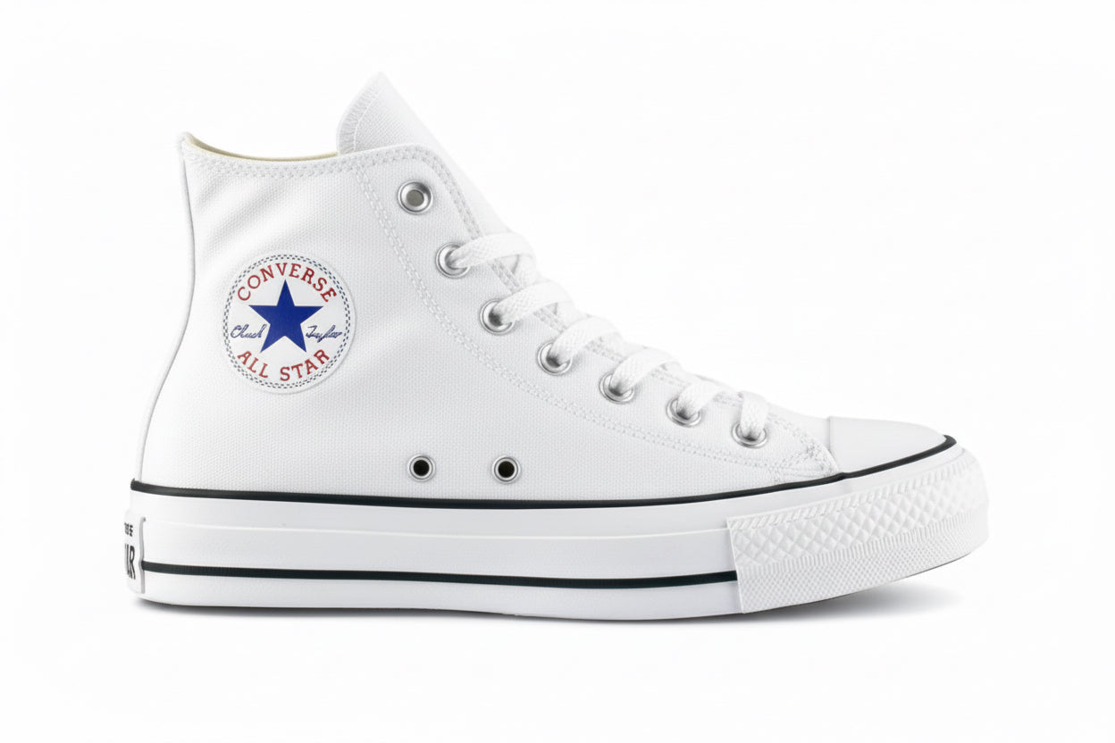 Converse - Chuck Taylor All Star Triplesuela Lona blanca